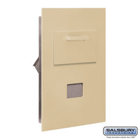 Thumbnail for Collection Unit - for 5 Door High 4B+ Mailbox Units - Sandstone - Rear Loading - USPS Access