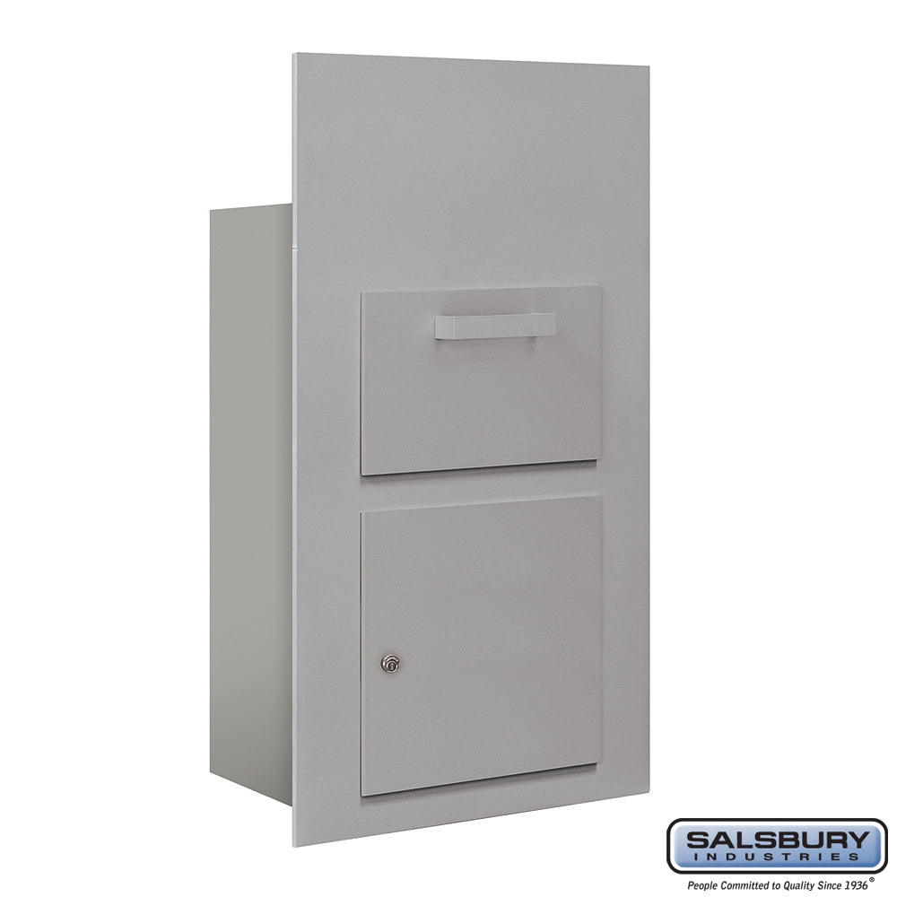 Collection Unit (Includes Master Commercial Lock) - for 6 Door High 4B+ Mailbox Units - Aluminum - Front Loading - Private Access