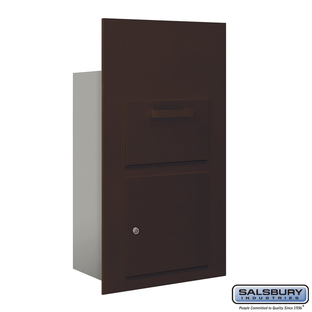 Collection Unit (Includes Master Commercial Lock) - for 6 Door High 4B+ Mailbox Units - Bronze - Front Loading - Private Access