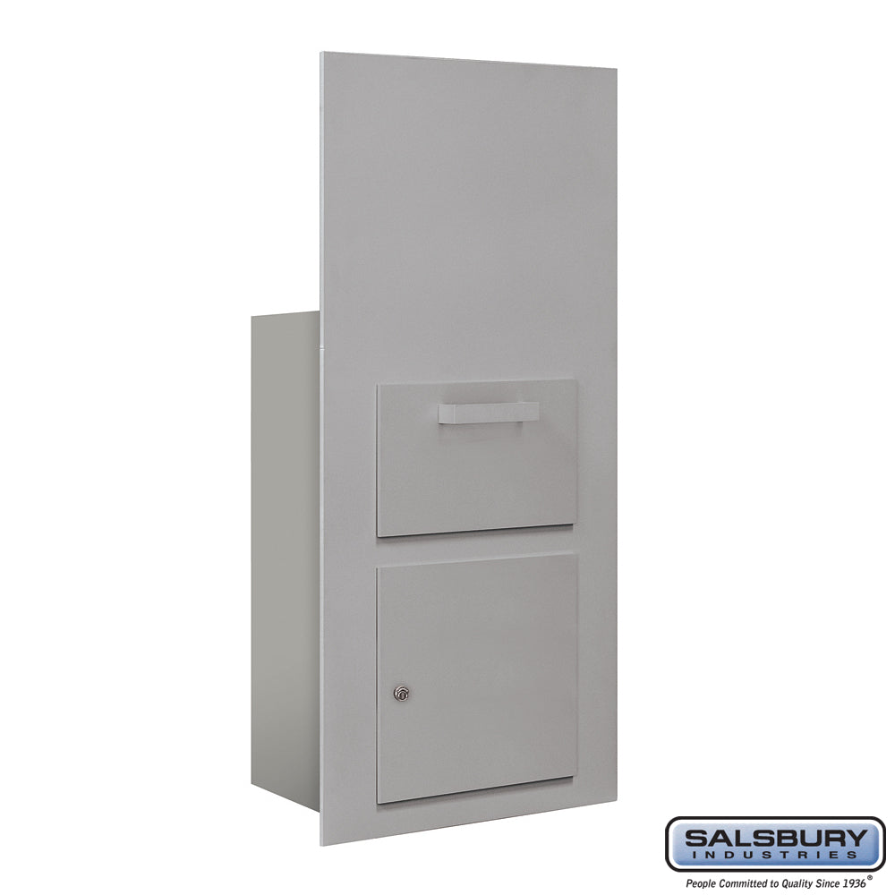 Collection Unit (Includes Master Commercial Lock) - for 7 Door High 4B+ Mailbox Units - Aluminum - Front Loading - Private Access