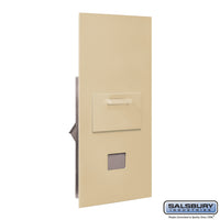 Thumbnail for Collection Unit - for 7 Door High 4B+ Mailbox Units - Sandstone - Rear Loading - Private Access