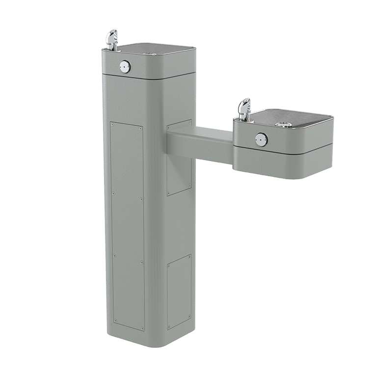 ADA Outdoor Filtered Stainless Steel Pedestal Fountain