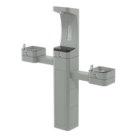 Thumbnail for ADA Outdoor Stainless Steel Freeze-Resistant Bottle Filler and Dual Fountain 