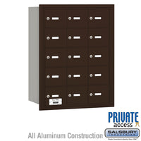 Thumbnail for 4B+ Horizontal Mailbox - 15 A Doors - Bronze - Rear Loading - Private Access