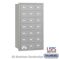 Thumbnail for 4B+ Horizontal Mailbox - 21 A Doors - Aluminum - Rear Loading - USPS Access