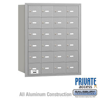 Thumbnail for 4B+ Horizontal Mailbox - 24 A Doors - Aluminum - Rear Loading - Private Access