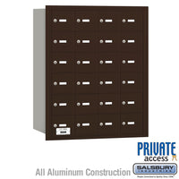 Thumbnail for 4B+ Horizontal Mailbox - 24 A Doors - Bronze - Rear Loading - Private Access