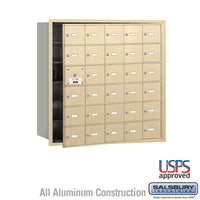 Thumbnail for 4B+ Horizontal Mailbox - 30 A Doors (29 usable) - Sandstone - Front Loading - USPS Access