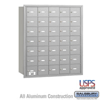 Thumbnail for 4B+ Horizontal Mailbox - 35 A Doors - Aluminum - Rear Loading - USPS Access