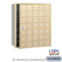 Thumbnail for 4B+ Horizontal Mailbox - 35 A Doors (34 usable) - Sandstone - Front Loading - USPS Access