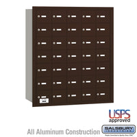 Thumbnail for 4B+ Horizontal Mailbox - 35 A Doors - Bronze - Rear Loading - USPS Access