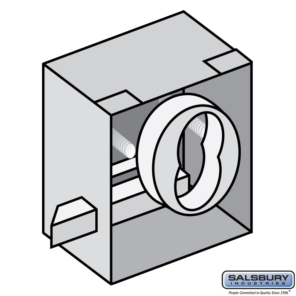 Custom Lock Cylinder Installation - for 4B+ Horizontal Mailbox Door - Cylinder and Housing Provided By Owner