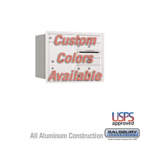 Thumbnail for Recessed Mounted 4C Horizontal Mailbox - 6 Door High Unit (23 7/8 Inches) - Double Column - 5 MB1 Doors / 1 PL5 - Custom - Rear Loading - USPS Access