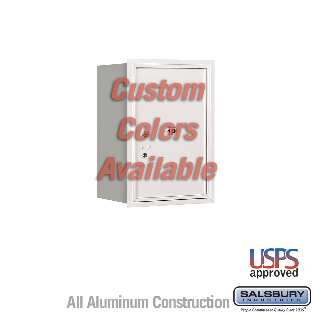 Recessed Mounted 4C Horizontal Mailbox - 6 Door High Unit (23 7/8 Inches) - Single Column - Stand-Alone Parcel Locker - 1 PL6 - Custom Color - Rear Loading - USPS Access