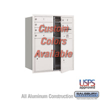 Thumbnail for Recessed Mounted 4C Horizontal Mailbox - 10 Door High Unit (37 7/8 Inches) - Double Column - 6 MB1 Doors / 2 PL6's - Custom - Front Loading - USPS Access