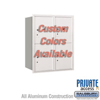 Thumbnail for Recessed Mounted 4C Horizontal Mailbox (Includes Master Commercial Locks) - 10 Door High Unit (37 7/8 Inches) - Double Column - Stand-Alone Parcel Locker - 4 PL5's - Custom Color - Rear Loading - Private Access