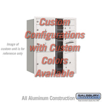 Thumbnail for Recessed Mounted 4C Horizontal Mailbox - 10 Door High Unit (37 7/8 Inches) - Double Column - Custom Unit - Custom Color - Front Loading - USPS Access