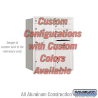 Thumbnail for Recessed Mounted 4C Horizontal Mailbox - 10 Door High Unit (37 7/8 Inches) - Double Column - Custom Unit - Custom Color - Rear Loading - USPS Access