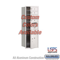 Thumbnail for Recessed Mounted 4C Horizontal Mailbox - 11 Door High Unit (41 3/8 Inches) - Single Column - 4 MB1 Doors / 1 PL5 - Custom Color - Front Loading - USPS Access