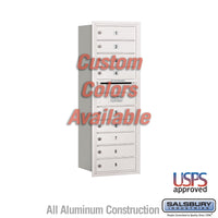 Thumbnail for Recessed Mounted 4C Horizontal Mailbox - 11 Door High Unit (41 3/8 Inches) - Single Column - 9 MB1 Doors - Custom Color - Rear Loading - USPS Access