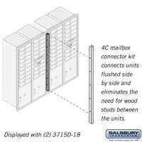 Thumbnail for Recessed Mounted 4C Horizontal Mailbox Connector Kit - for 15 Door High Units