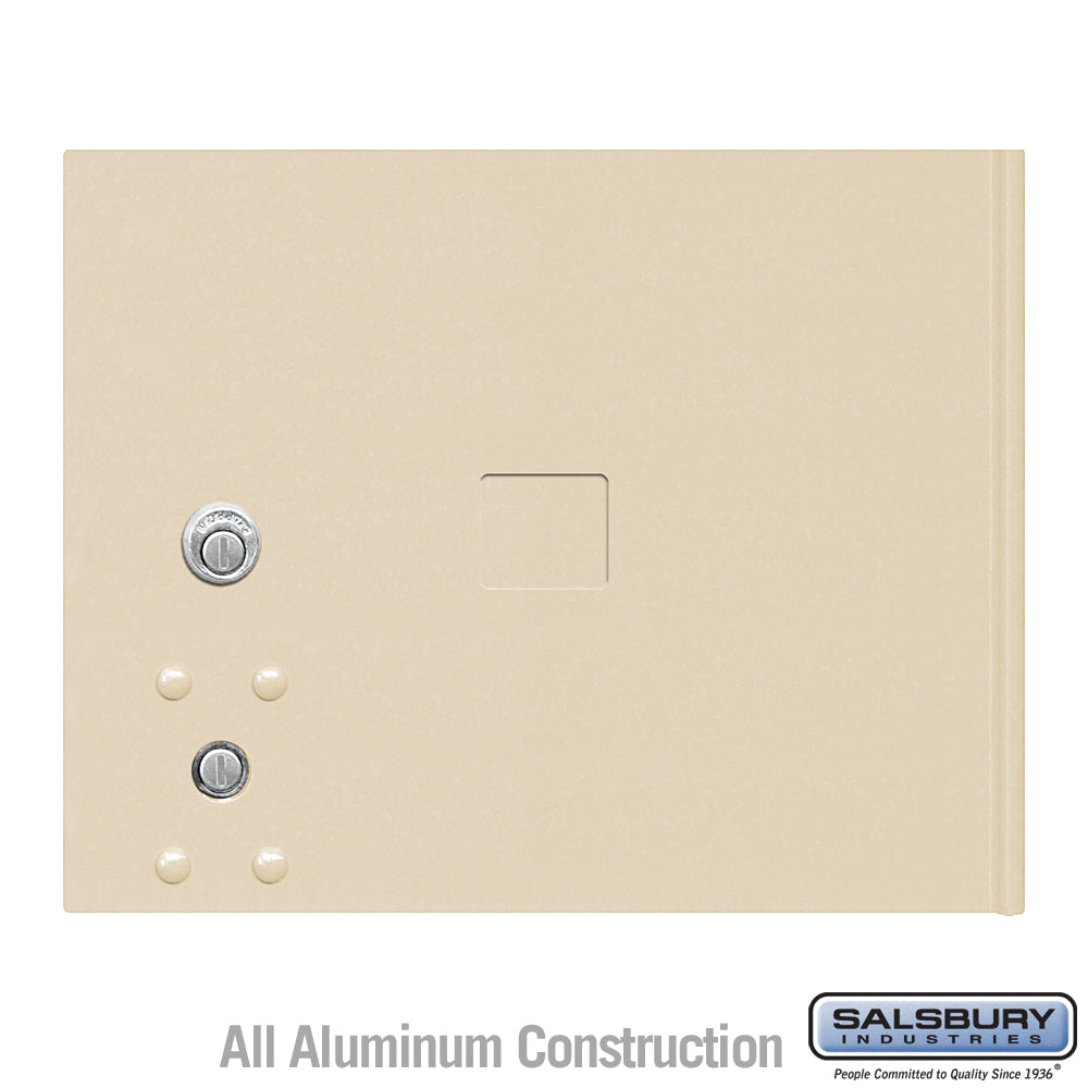 Replacement Parcel Locker Door and Tenant Lock - for Standard 3 High (PL3) 4C Horizontal Parcel Locker - with (3) Keys - Sandstone