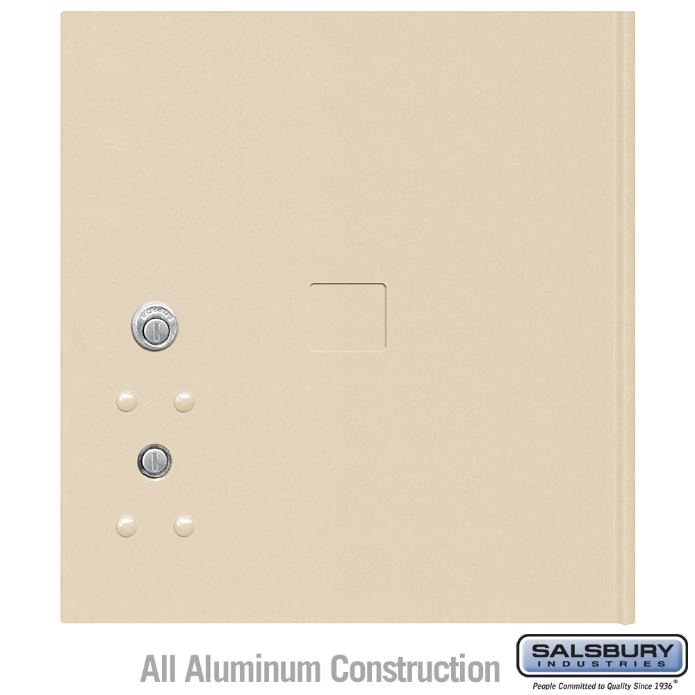 Replacement Parcel Locker Door and Tenant Lock - for Standard 4 High (PL4) 4C Horizontal Parcel Locker - with (3) Keys - Sandstone