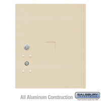 Thumbnail for Replacement Parcel Locker Door and Tenant Lock - for Standard 4.5 High (PL4.5) 4C Horizontal Parcel Locker - with (3) Keys - Sandstone