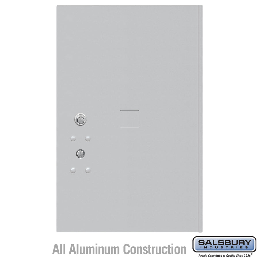 Replacement Parcel Locker Door and Tenant Lock - for Standard 6 High (PL6) 4C Horizontal Parcel Locker - with (3) Keys  - Aluminum