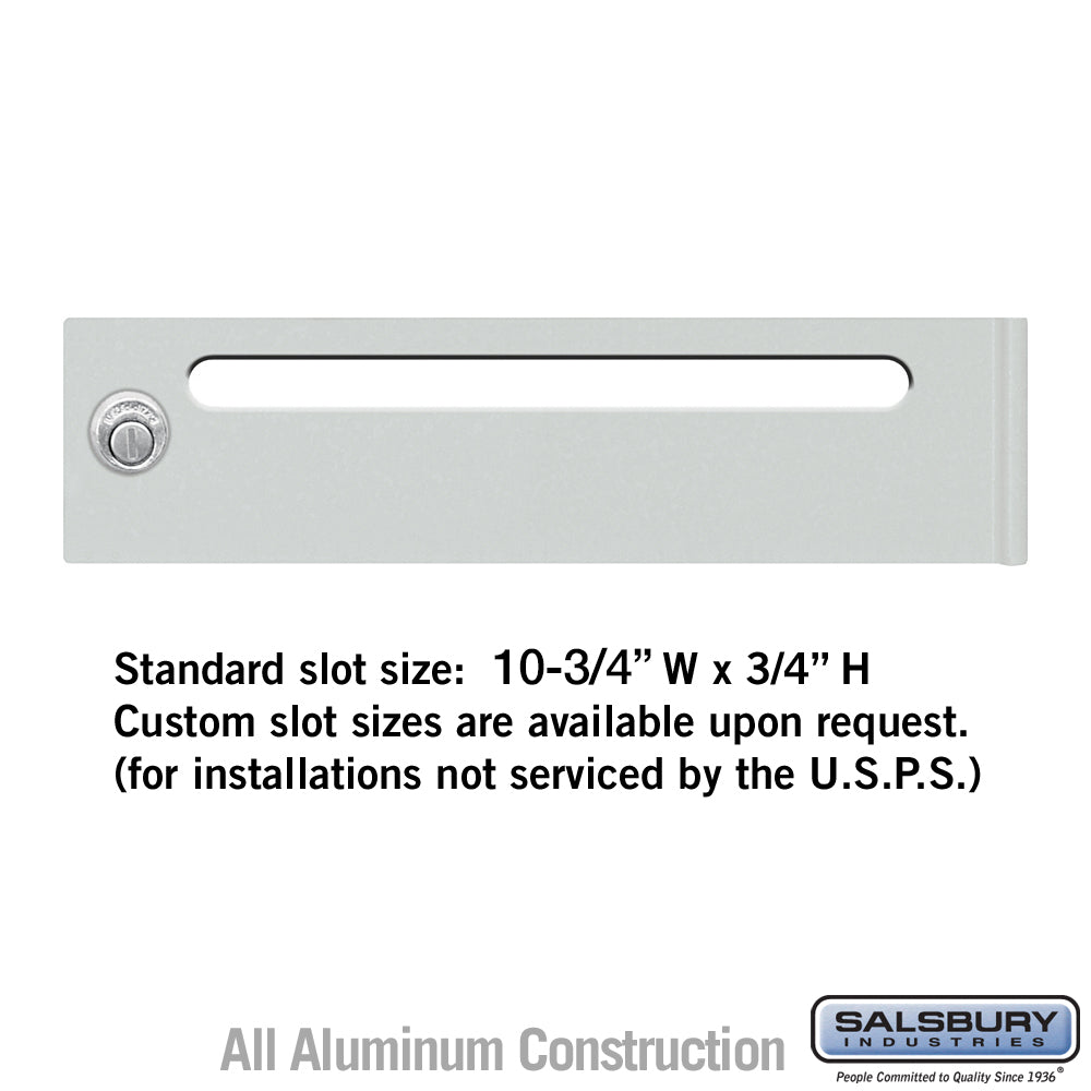 Mail Slot Option- for 4C Horizontal Mailbox Door (for Mailboxes Not Serviced by the USPS)