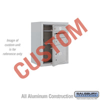 Thumbnail for Surface Mounted 4C Horizontal Mailbox Unit (Includes 3706S-CAFU Mailbox and 3806S-ALM Enclosure) - 6 Door High Unit (24 1/2 Inches) - Single Column - Custom Unit - Aluminum - Front Loading - USPS Access