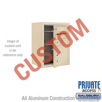 Thumbnail for Surface Mounted 4C Horizontal Mailbox Unit (Includes 3706S-CSFP Mailbox, 3806S-SAN Enclosure and Master Commercial Locks) - 6 Door High Unit (24 1/2 Inches) - Single Column - Custom Unit - Sandstone - Front Loading - Private Access