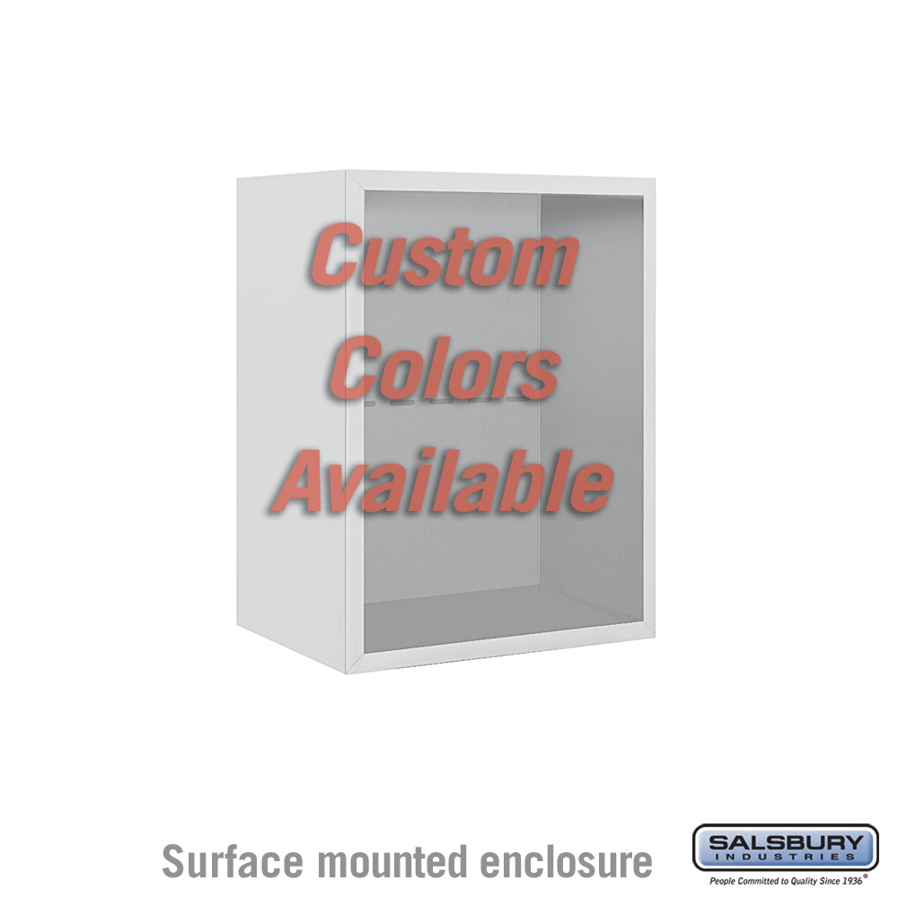 Surface Mounted Enclosure - for 3706 Single Column 4C Horizontal Mailbox Unit - Custom Color