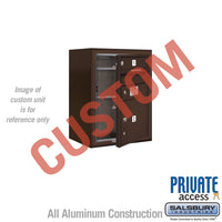 Thumbnail for Surface Mounted 4C Horizontal Mailbox Unit (Includes 3706S-CZFP Mailbox, 3806S-BRZ Enclosure and Master Commercial Locks) - 6 Door High Unit (24 1/2 Inches) - Single Column - Custom Unit - Bronze - Front Loading - Private Access