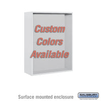 Thumbnail for Surface Mounted Enclosure - for 3710 Double Column 4C Horizontal Mailbox Unit - Custom Color