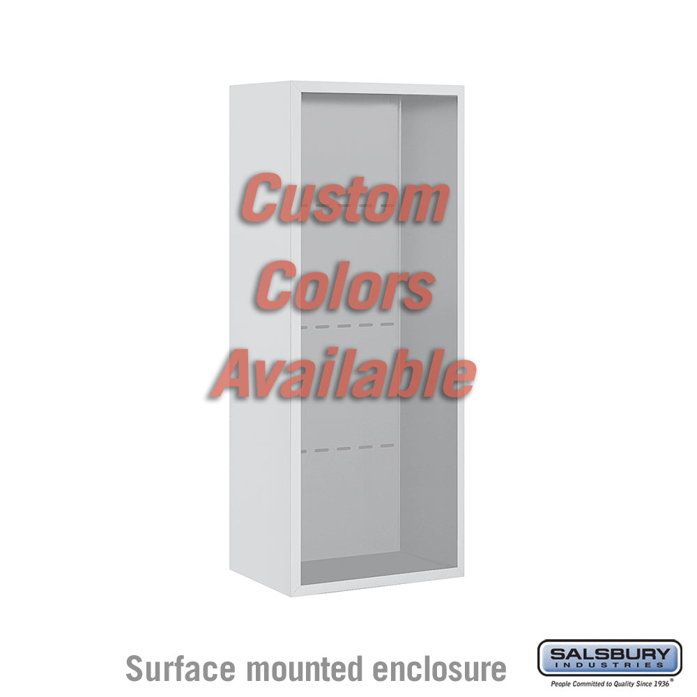 Surface Mounted Enclosure - for 3710 Single Column 4C Horizontal Mailbox Unit - Custom Color