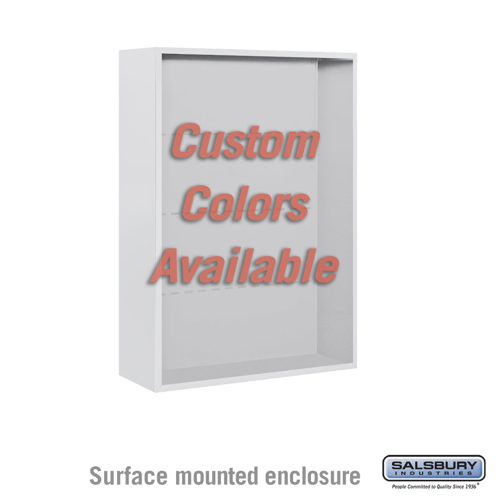 Surface Mounted Enclosure - for 3711 Double Column 4C Horizontal Mailbox Unit - Custom Color