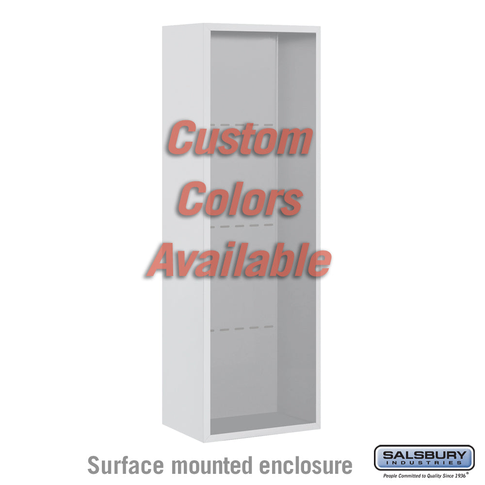 Surface Mounted Enclosure - for 3711 Single Column 4C Horizontal Mailbox Unit - Custom Color