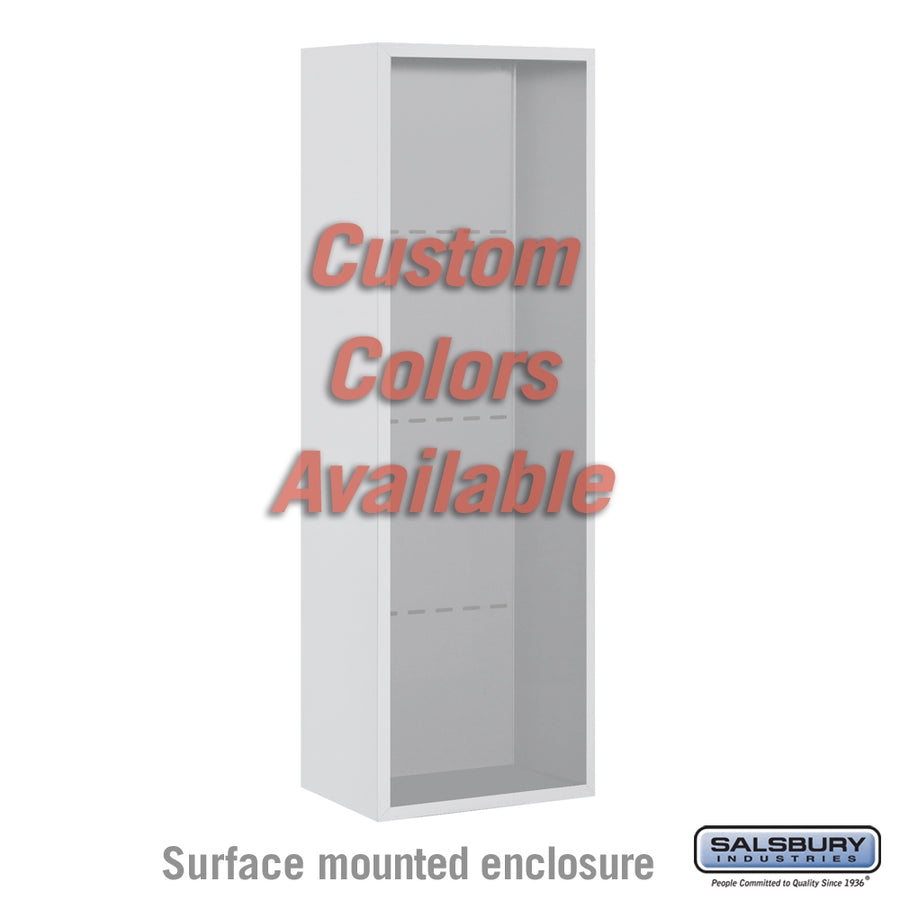 Surface Mounted Enclosure - for 3711 Single Column 4C Horizontal Mailbox Unit - Custom Color