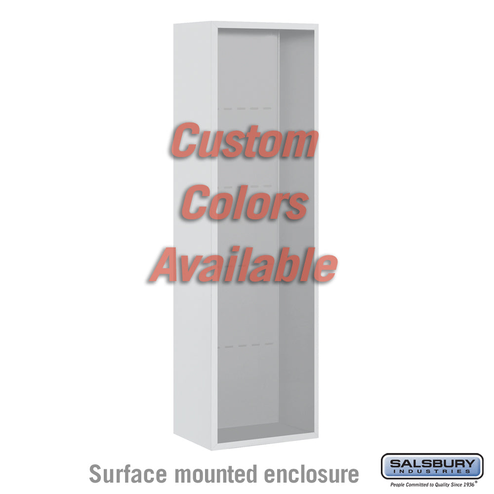 Surface Mounted Enclosure - for 3716 Single Column 4C Horizontal Mailbox Unit - Custom Color