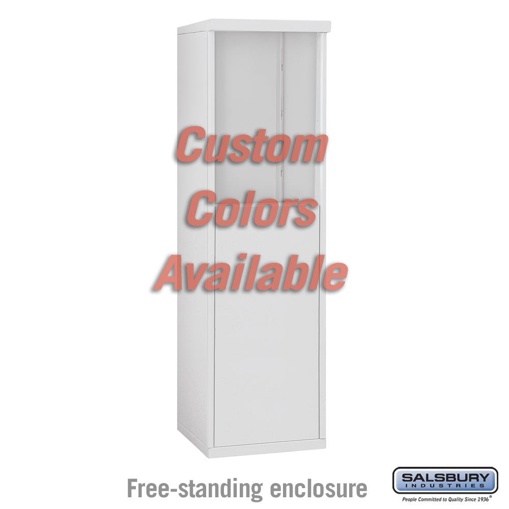 Free-Standing Enclosure - for 3706 Single Column 4C Horizontal Mailbox Unit - Custom Color