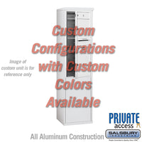 Thumbnail for Free-Standing 4C Horizontal Mailbox Unit (Includes 3710S-CCFP Mailbox, 3910S-CST Enclosure and Master Commercial Locks) - 10 Door High Unit (52 7/8 Inches) - Single Column - Custom Unit - Custom Color - Front Loading - Private Access