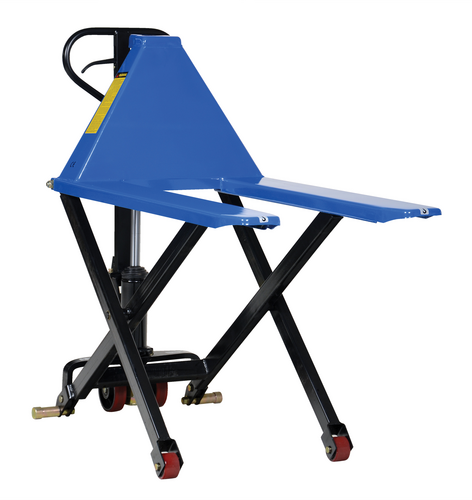 Steel Hand Pump Tote Lift 58 In. x 27 In. x 50 In. 3000 Lb. Capacity Blue