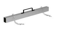 Thumbnail for Heavy Duty Hanging Magnetic Sweepers 3-1/16 In. x 48 In. x 6-3/4 In. 55 Lb. Capacity Silver