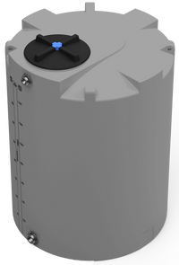 Thumbnail for 400 GAL PROCHEM® POTABLE WATER TANK W/BULKHEAD FITTINGS - LPE 1.0 FDA - DK GRAY  - DIA 47
