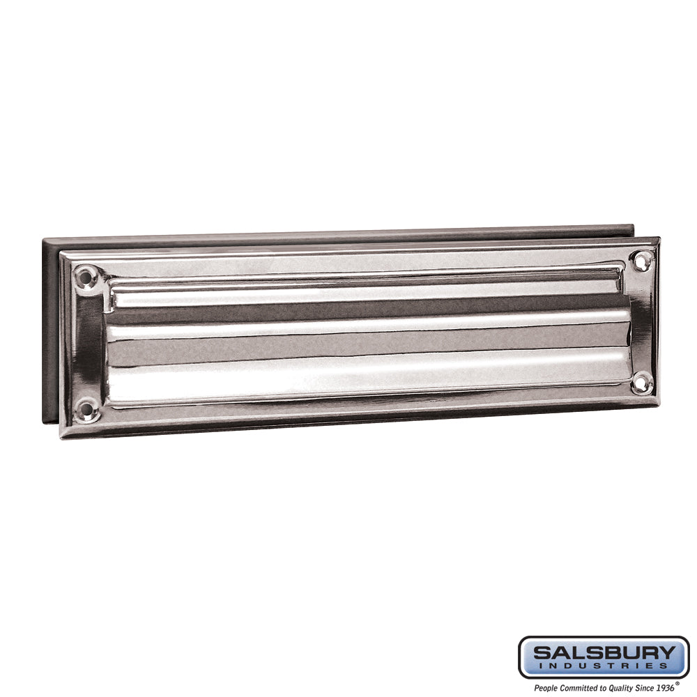 Mail Slot - Standard - Magazine Size - Chrome Finish