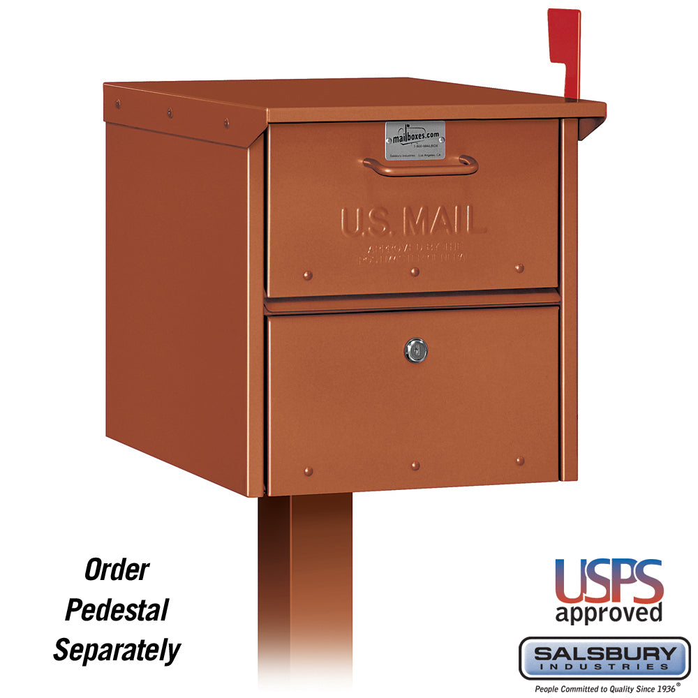 Designer Roadside Mailbox - Copper
