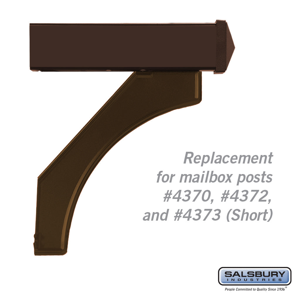 Arm Kit - Replacement for Deluxe Post for (1) Roadside Mailbox - Bronze