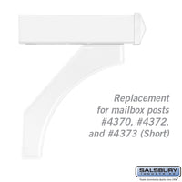 Thumbnail for Arm Kit - Replacement for Deluxe Post for (1) Roadside Mailbox - White