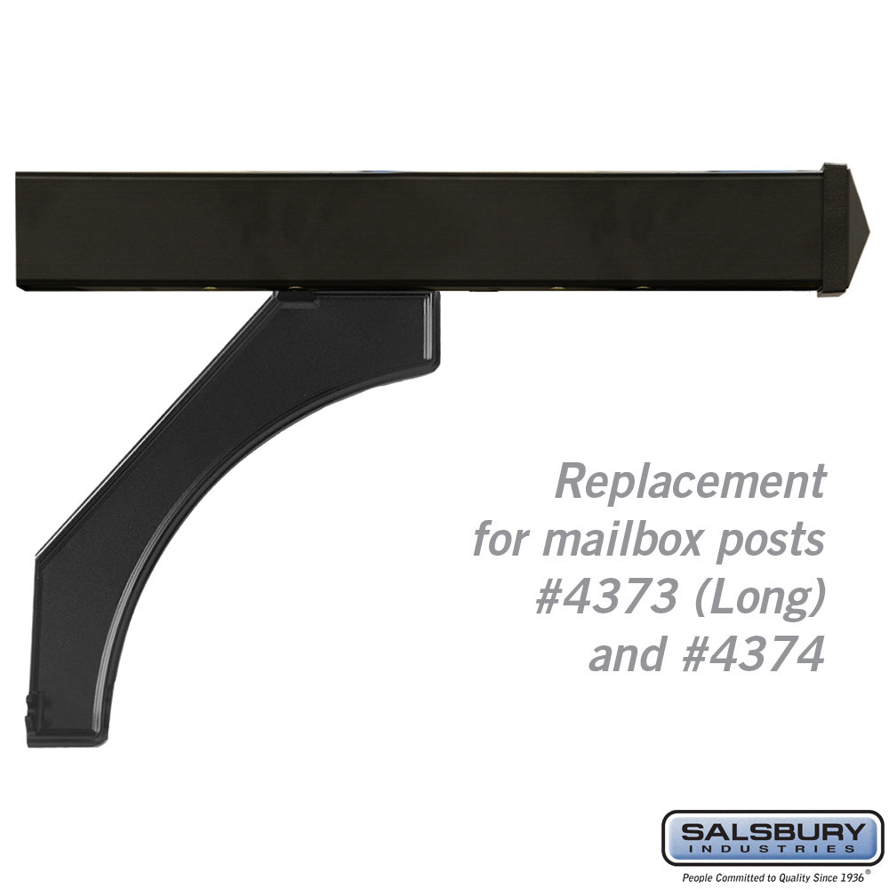 Arm Kit - Replacement for Deluxe Post for (2) Roadside Mailboxes - Black